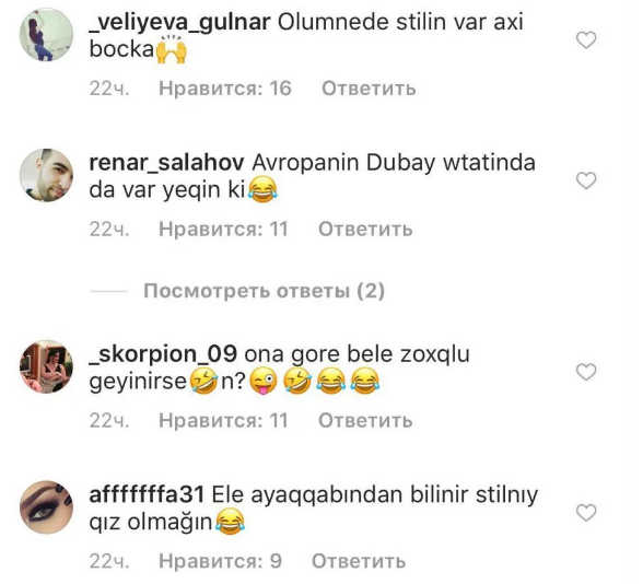 Müğənni Şəbnəm Tovuzlu yenə İnstaqram izləyiciləri tərəfindən tənqid olunub Müğənni Şəbnəm Tovuzlu yenə İnstaqram izləyiciləri tərəfindən tənqid olunub