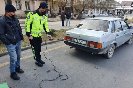 Balakəndə yol polisinin keçirdiyi reyddə 12 sürücü cərimələnib - FOTO