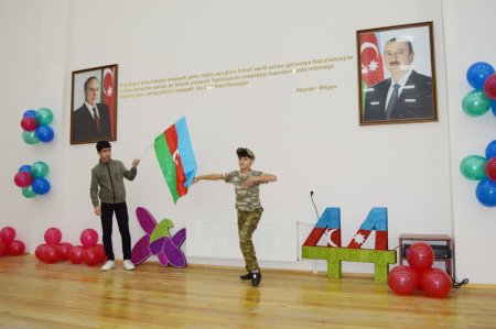 Qubadlı şəhər 4 saylı tam orta məktəbdə 8 noyabr-Zəfər günü münasibəti ilə tədbir keçirilmişdir