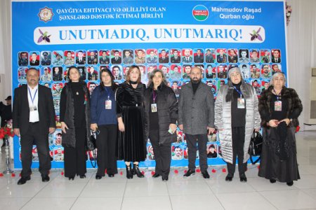 Qayğıya ehtiyacı və Əlilliyi olan Şəxslərə Dəstək" İctimai Birliyin təşəbbüsü ilə "Unutmadıq, unutmarıq" adlı tədbir keçirilib