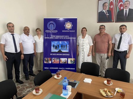 Kürdəmir rayonunda "Fiziki məhdudiyyətli şəxslərin cəmiyyətə inteqrasiyası" adlı layihənin növbəti tədbiri keçirilib.