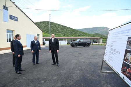 “Qoç Ət” Kəndli Fermer Təsərrüfatı MMC-nin Xocalının Xanabad kəndindəki heyvandarlıq kompleksinin açılışı olub