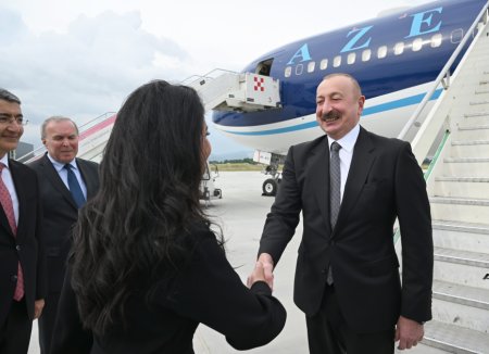 Prezident İlham Əliyev Albaniyaya işgüzar səfərə gəlib